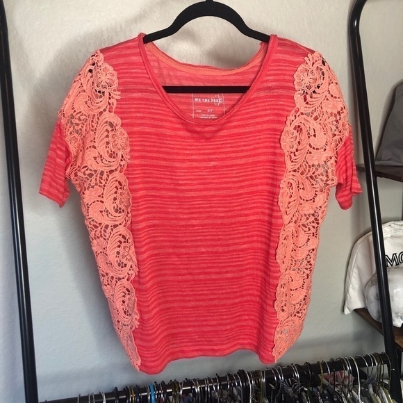 We the Free Lace Trim Scoop Neck Top - Picture 1 of 5